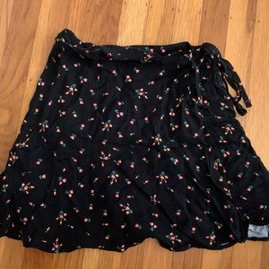The cutest urban floral wrap skirt